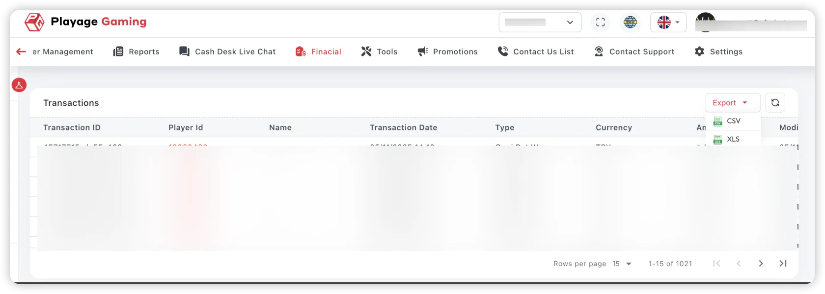 Financial