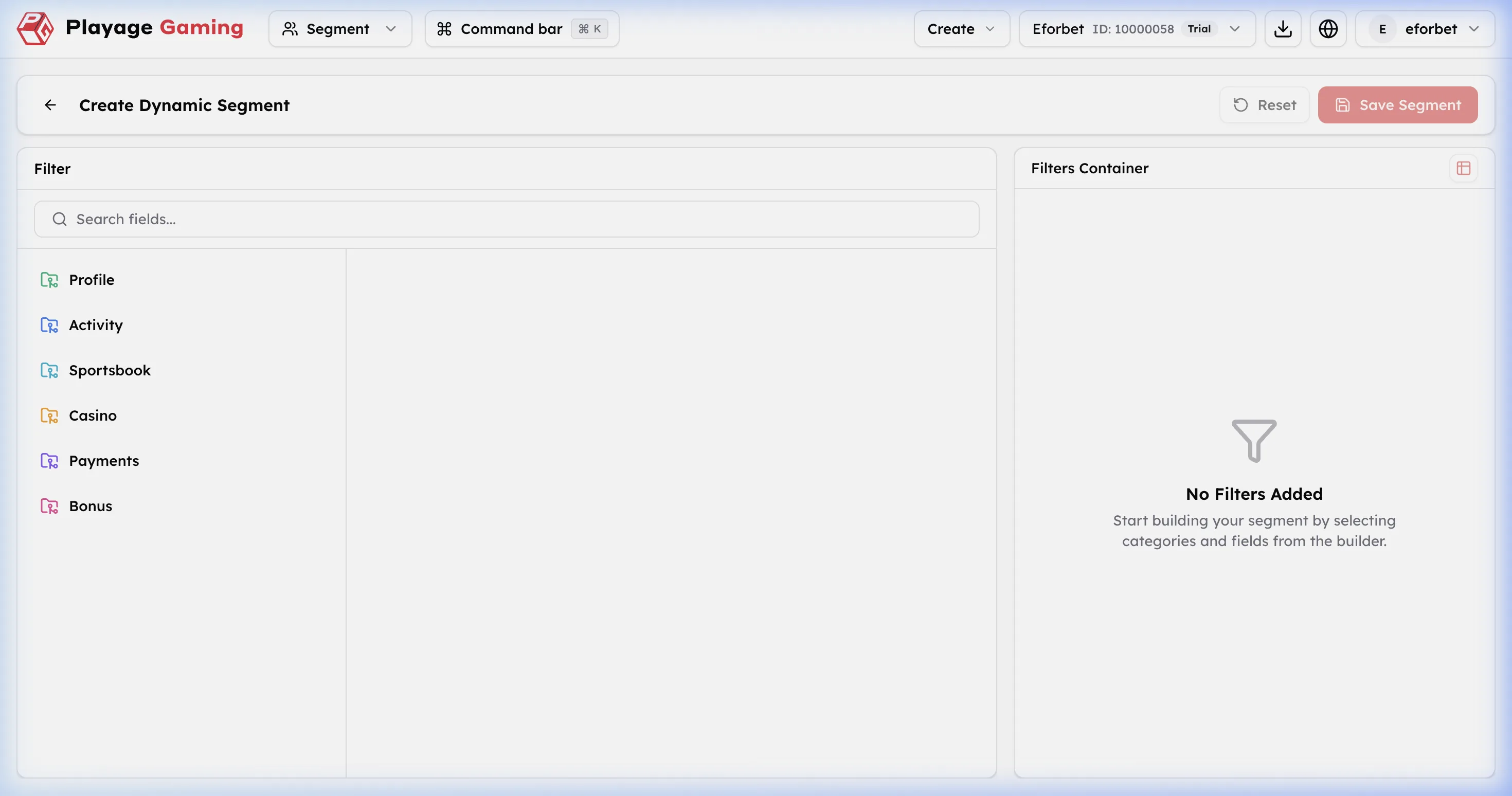 Segment Creation Form